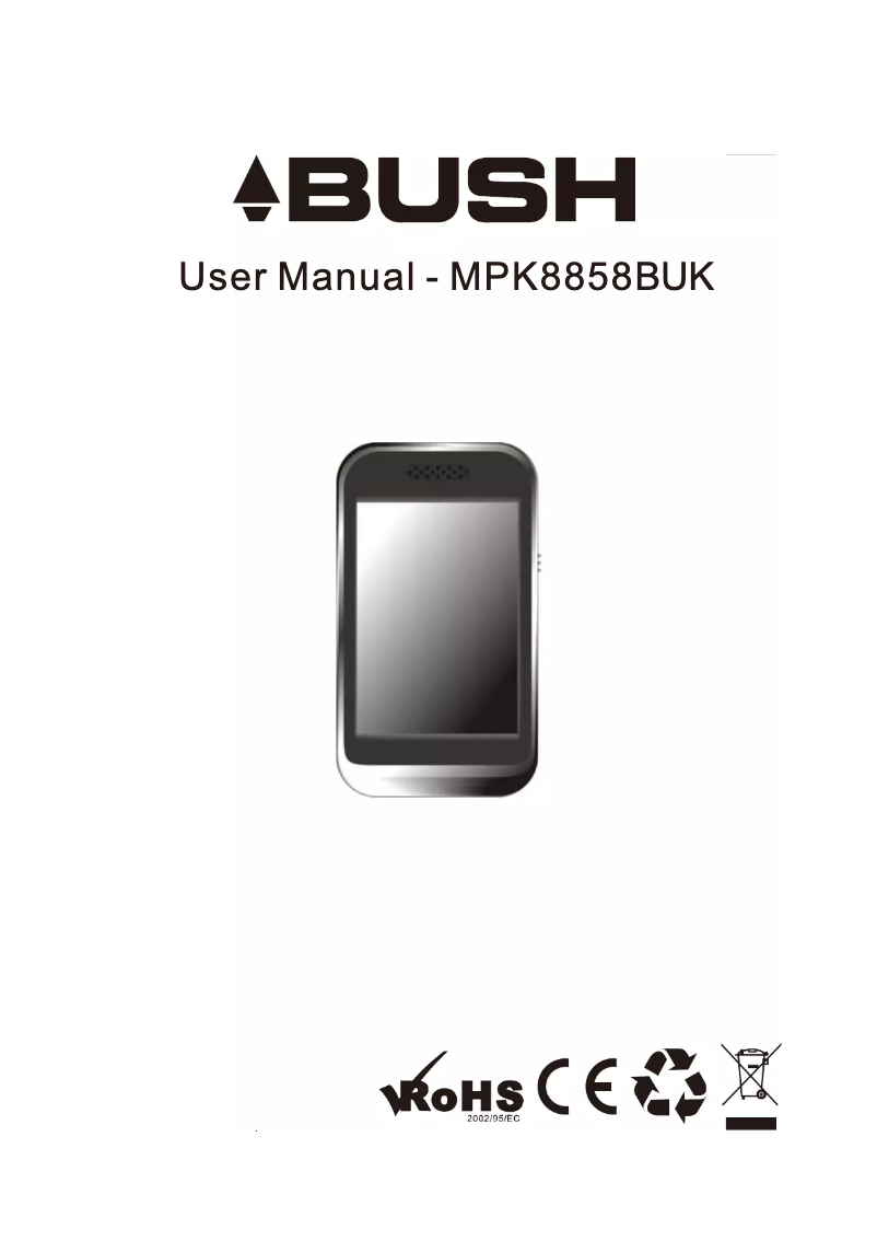 Image de la première page du manuel de l'appareil MPK8858BUK