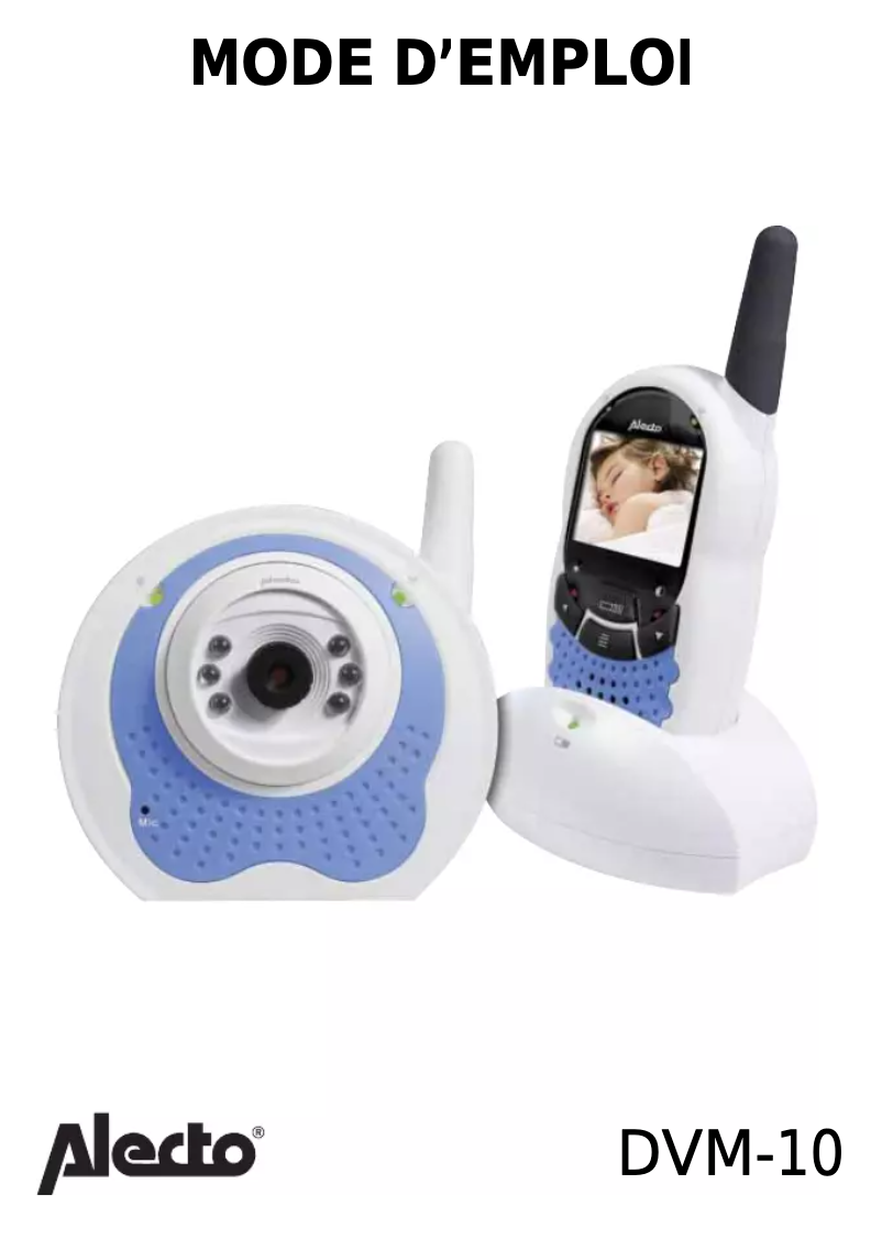 Page 1 de la notice Manuel utilisateur Alecto DVM-10