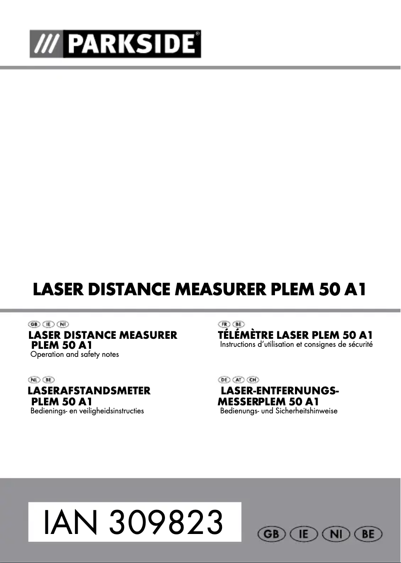 Page 1 de la notice Manuel utilisateur Parkside PLEM 50 A1