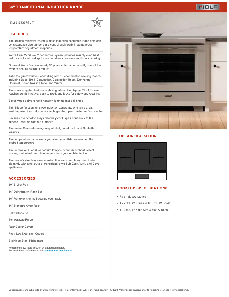 Page n°1 - Manuel utilisateur Wolf IR3655S