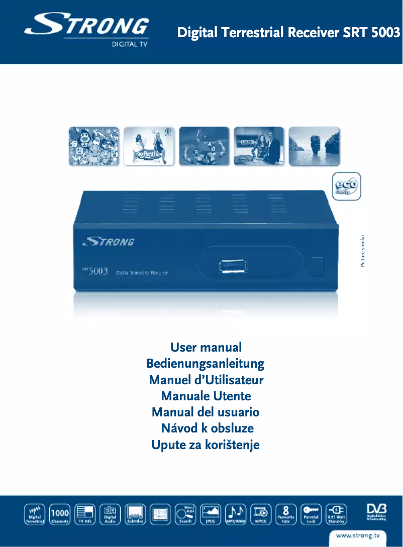 Page 1 de la notice Manuel utilisateur Strong SRT 5003