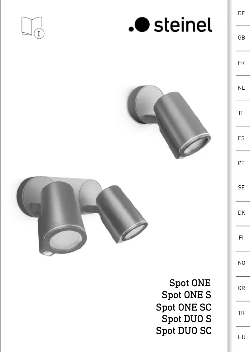 Page n°1 - Manuel utilisateur Steinel Spot ONE S