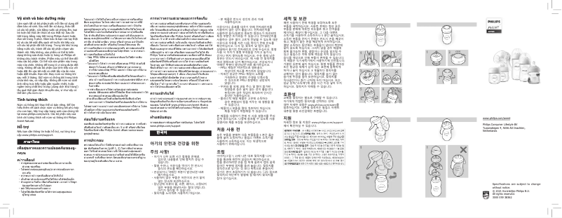 Page n°1 - Manuel utilisateur Philips Avent PPSU SCF581