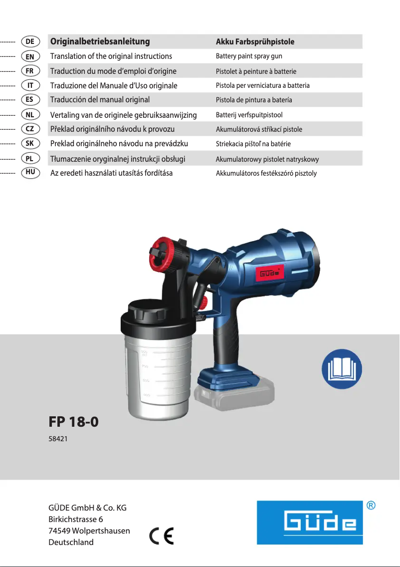 Page n°1 - Manuel utilisateur Güde FP 18-0