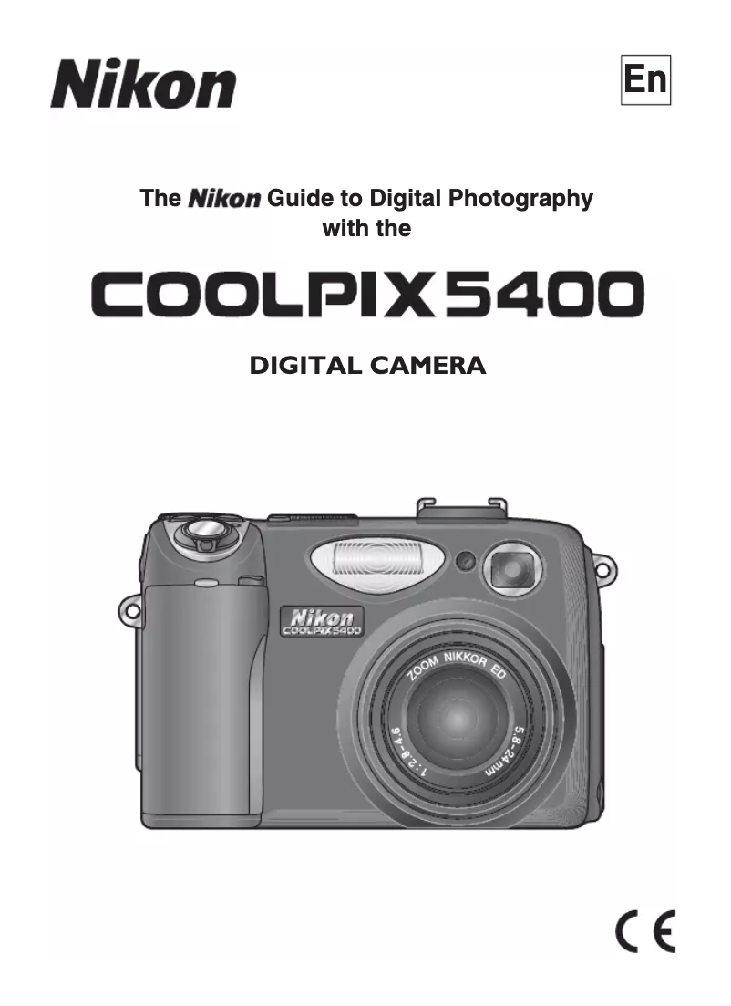 Image de la première page du manuel de l'appareil Coolpix 5400