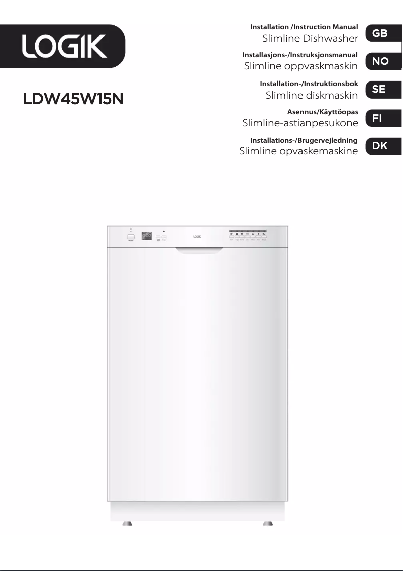 Image de la première page du manuel de l'appareil LDW45W15N