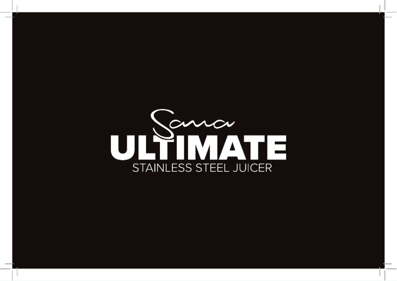 Page n°1 - Manuel utilisateur Sana 929 Ultimate