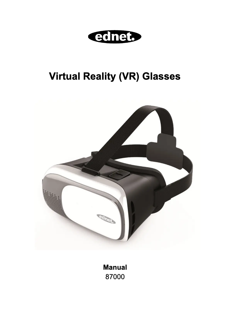 Image de la première page du manuel de l'appareil Virtual Reality 87000