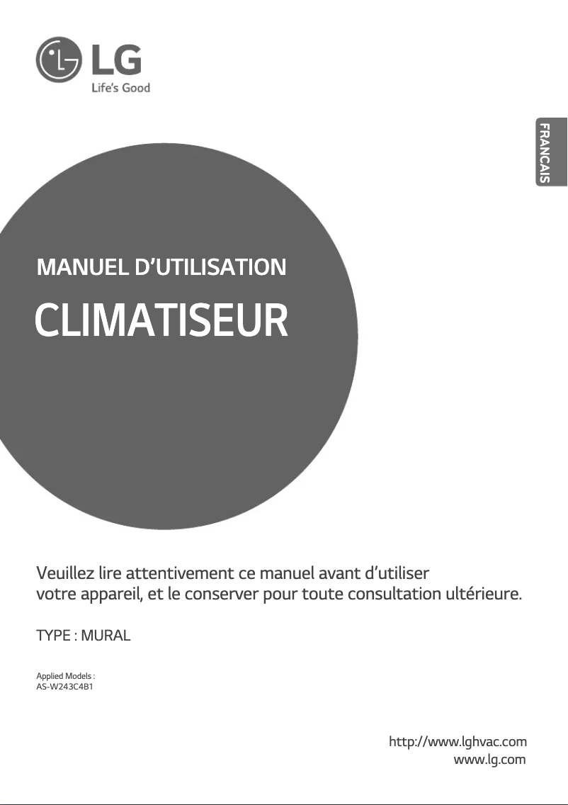 Image de la première page du manuel de l'appareil N241HSV