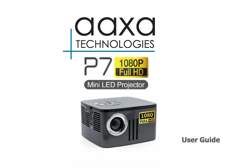 Page 1 de la notice Manuel utilisateur AAXA Technologies P7