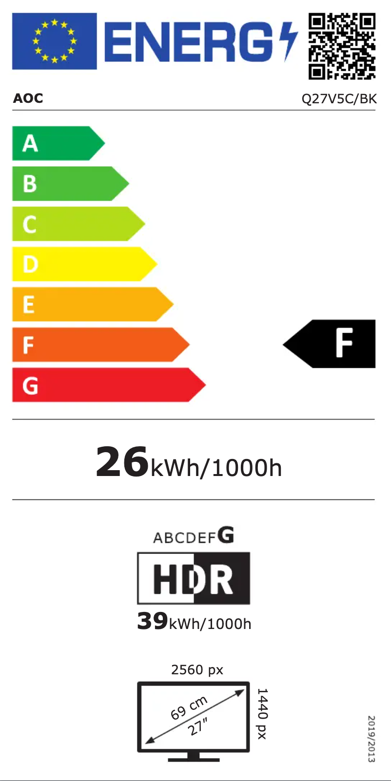 Image de la première page du manuel de l'appareil Q27V5C