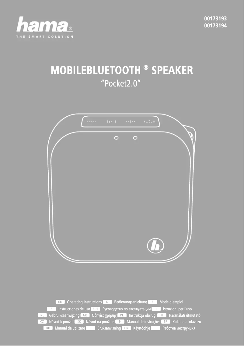 Página 1 del manual Manual de usuario Hama Pocket 2.0 00173193
