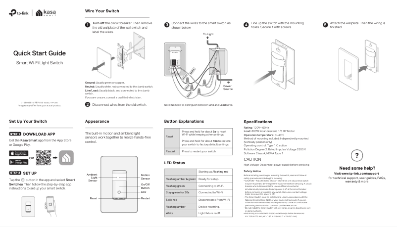 Page 1 de la notice Manuel utilisateur TP-Link KS200M