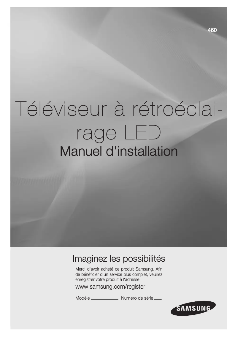 Page n°1 - Manuel utilisateur Samsung HG39EB460HWXXC