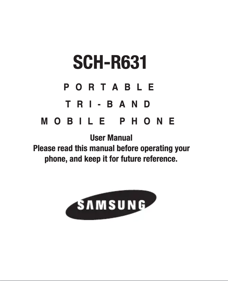 Page 1 de la notice Manuel utilisateur Samsung Messager Touch
