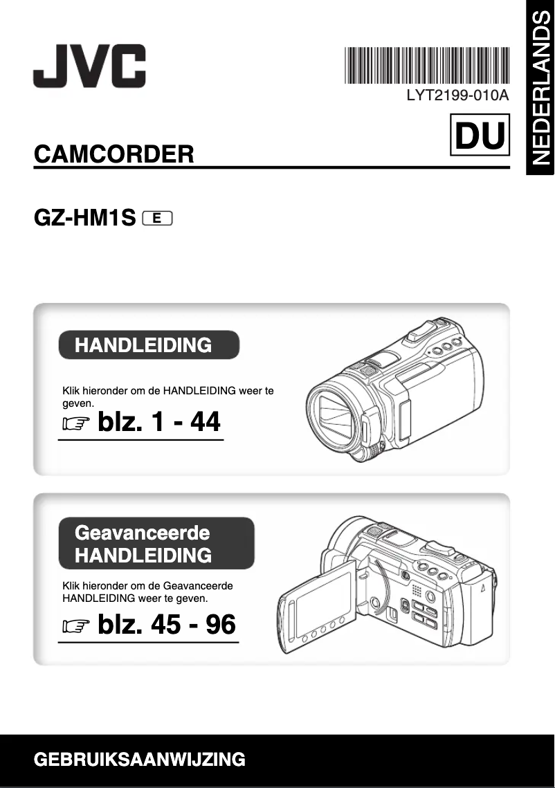 Page n°1 - Manuel utilisateur JVC GZ-HM1S