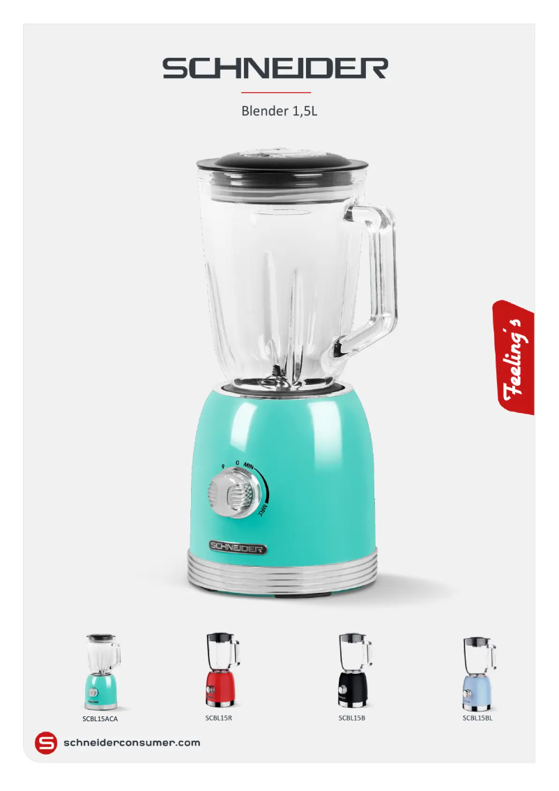 Imagen de la primera página del manual del dispositivo SCBL15ACA