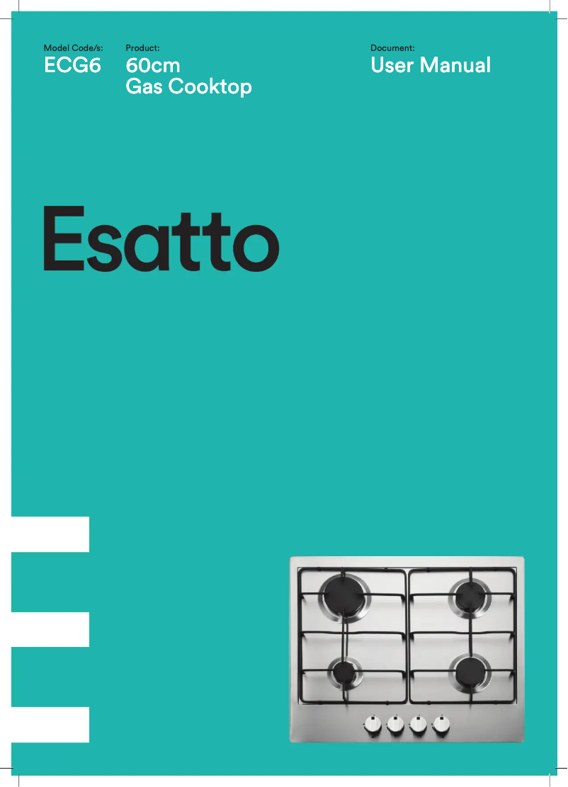 Page 1 de la notice Manuel utilisateur Esatto EOG6FF1