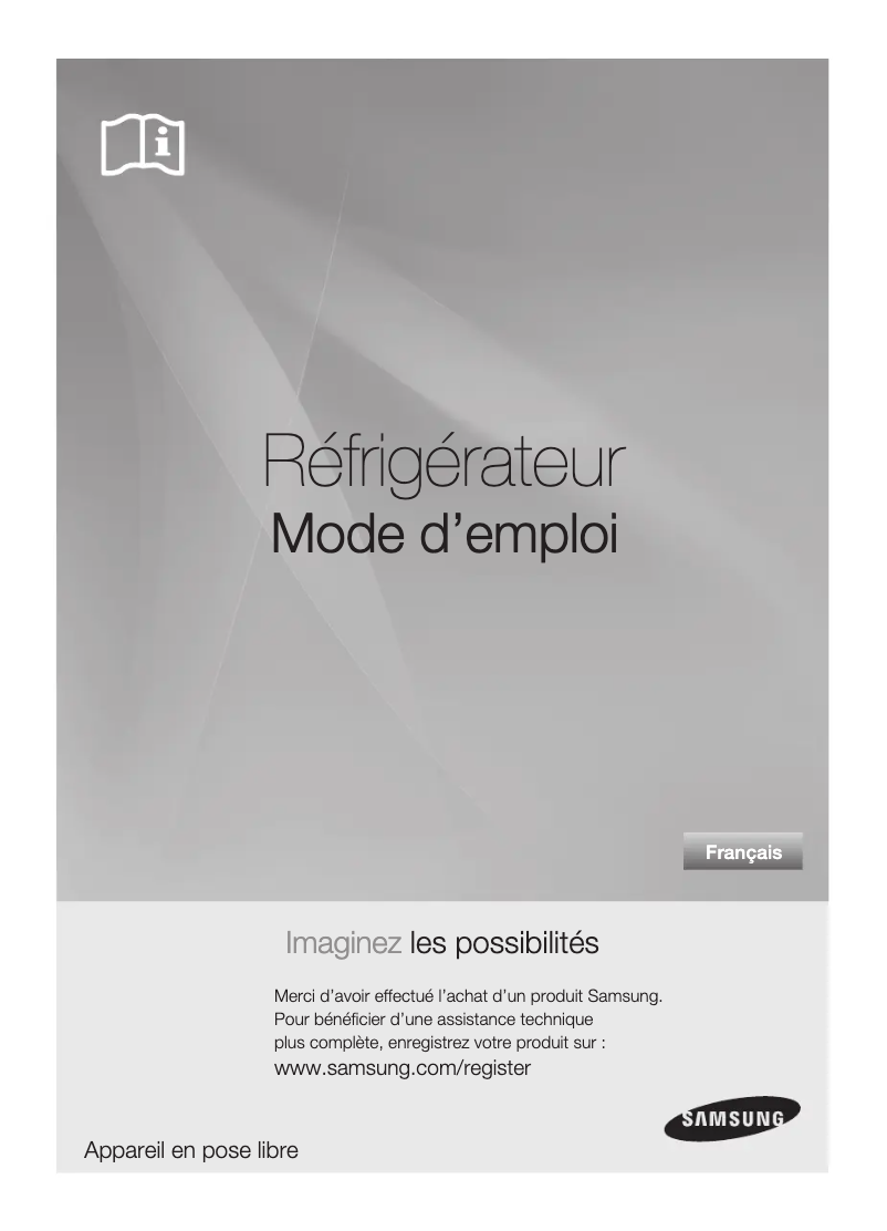 Page 1 de la notice Manuel utilisateur Samsung RL66SBSH