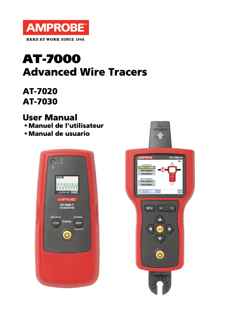 Page n°1 - Manuel utilisateur Amprobe AT-7030