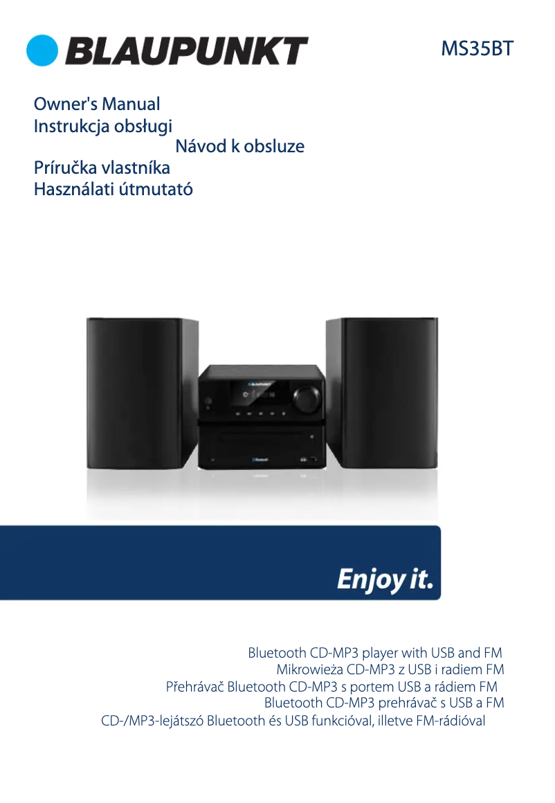 Page n°1 - Manuel utilisateur Blaupunkt MS35BT