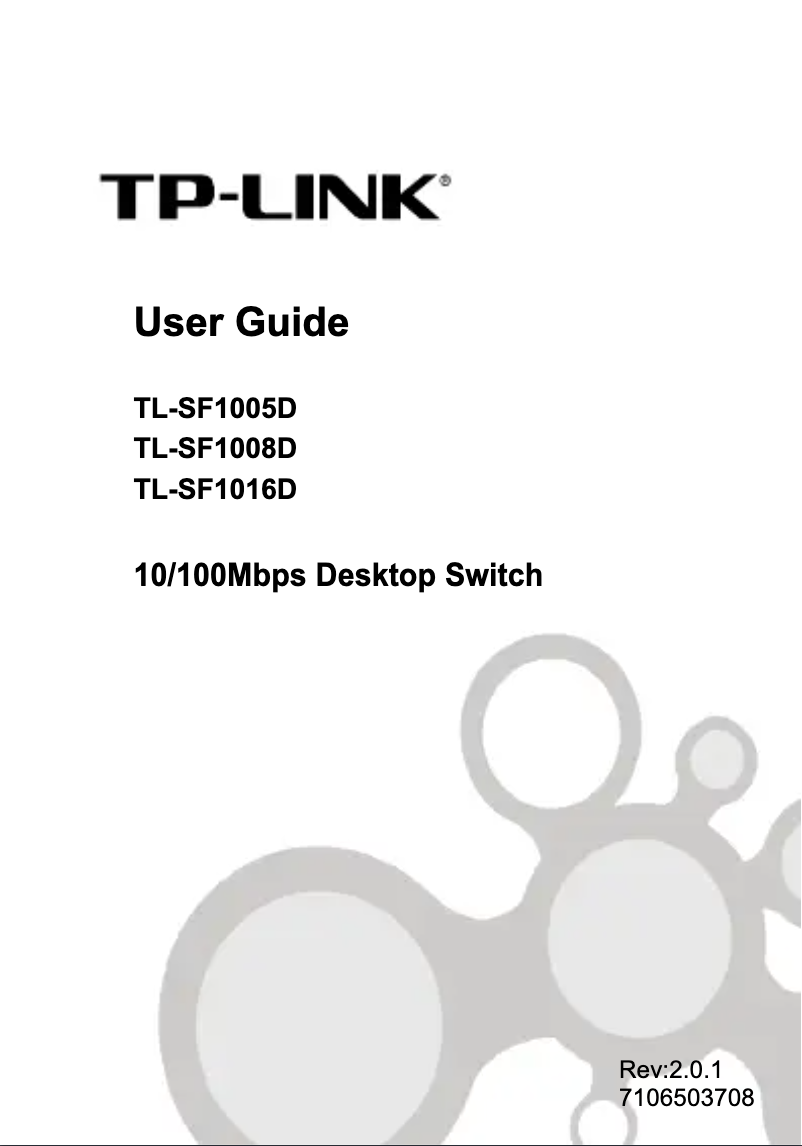 Page n°1 - Manuel utilisateur TP-Link JetStream Desktop TL-SF1005D