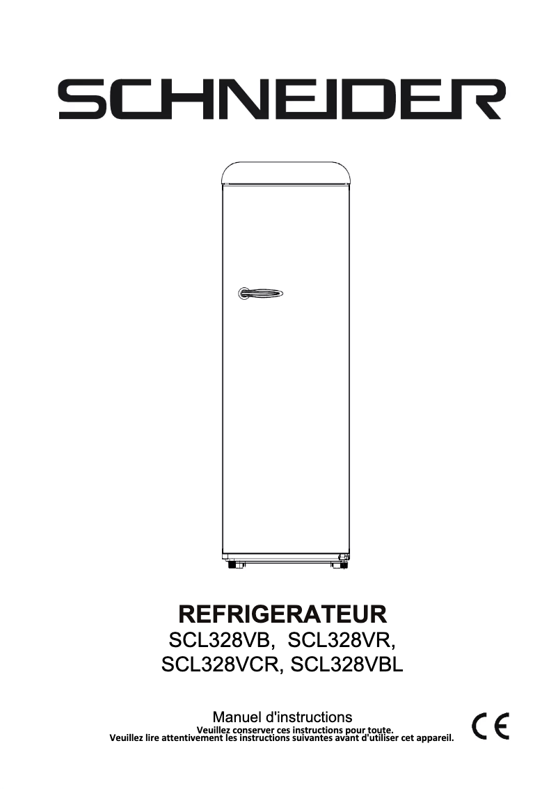 Image de la première page du manuel de l'appareil SCL328VR