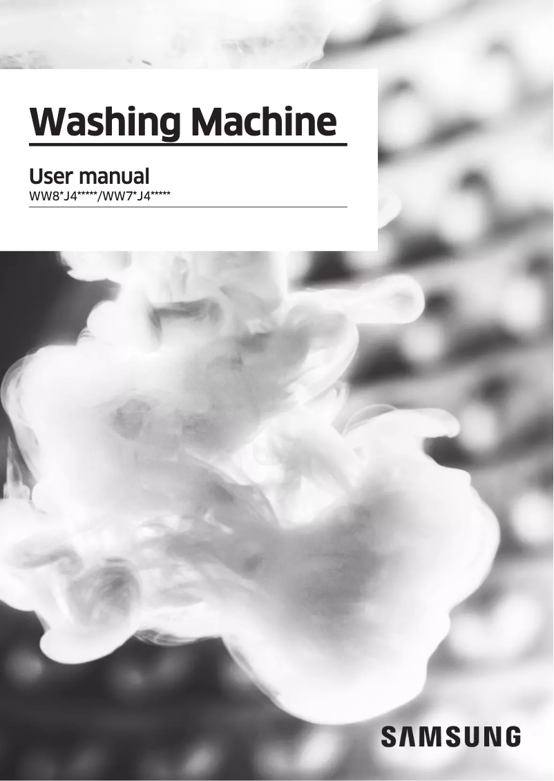 Page 1 de la notice Manuel utilisateur Samsung WW71J42E0IW