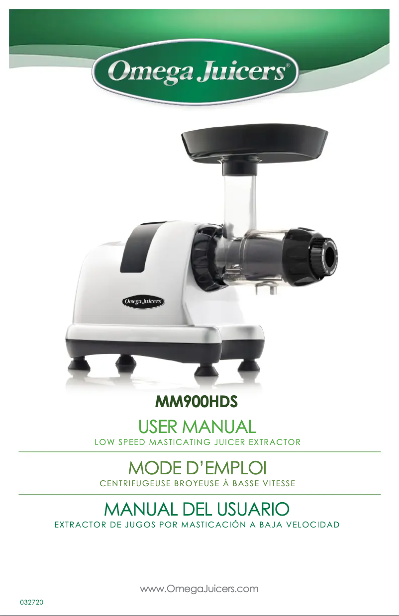 Page 1 de la notice Manuel utilisateur Omega MM900HDS