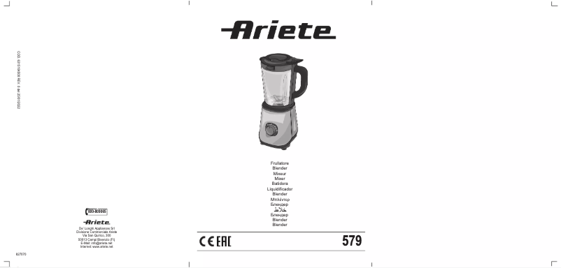 Imagen de la primera página del manual del dispositivo 579