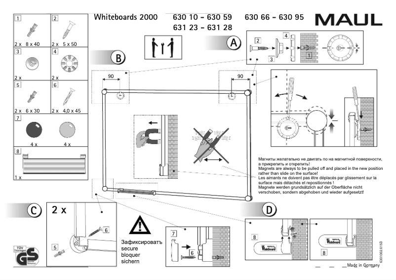 Page n°1 - Manuel utilisateur MAUL 6305184