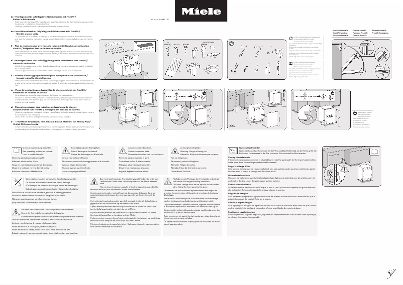 Page n°1 - Manuel utilisateur Miele G 7385 SCVi XXL FF