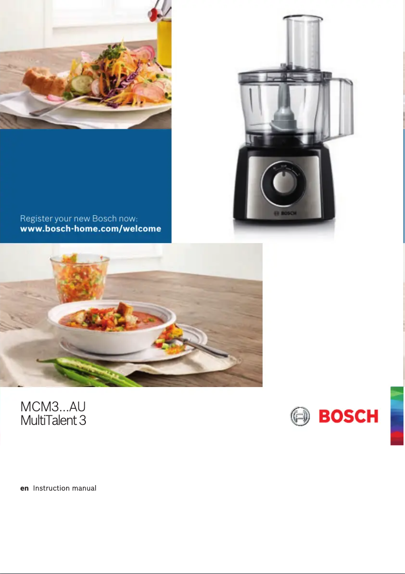 Página 1 del manual Manual de usuario Bosch MultiTalent 3 MCM3501MAU