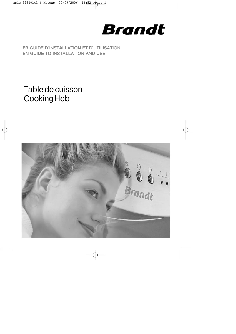 Page 1 de la notice Manuel utilisateur Brandt TI607BU1