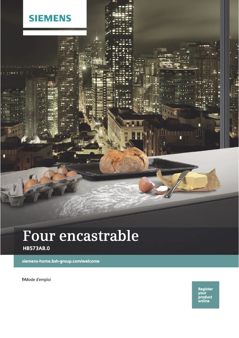 Page n°1 - Manuel utilisateur Siemens iQ300 HB573ABR0