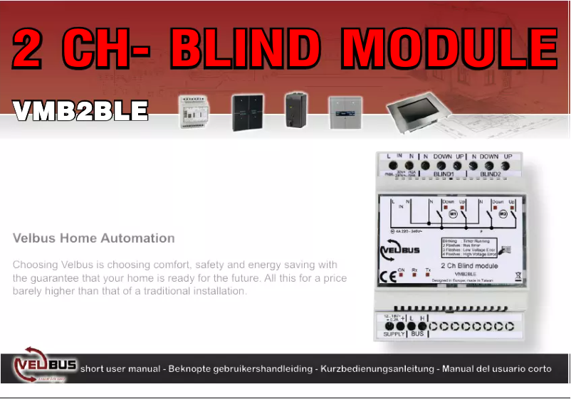 Image de la première page du manuel de l'appareil VMB2BLE