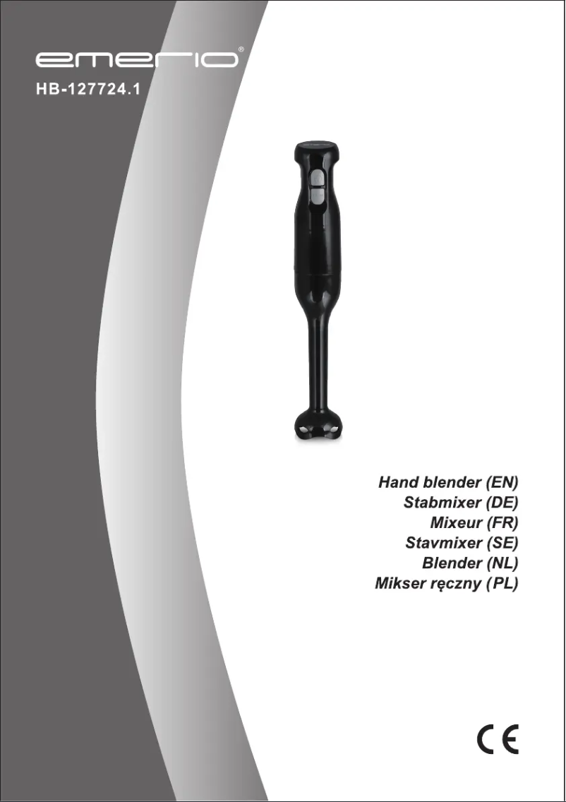 Imagen de la primera página del manual del dispositivo HB-127724