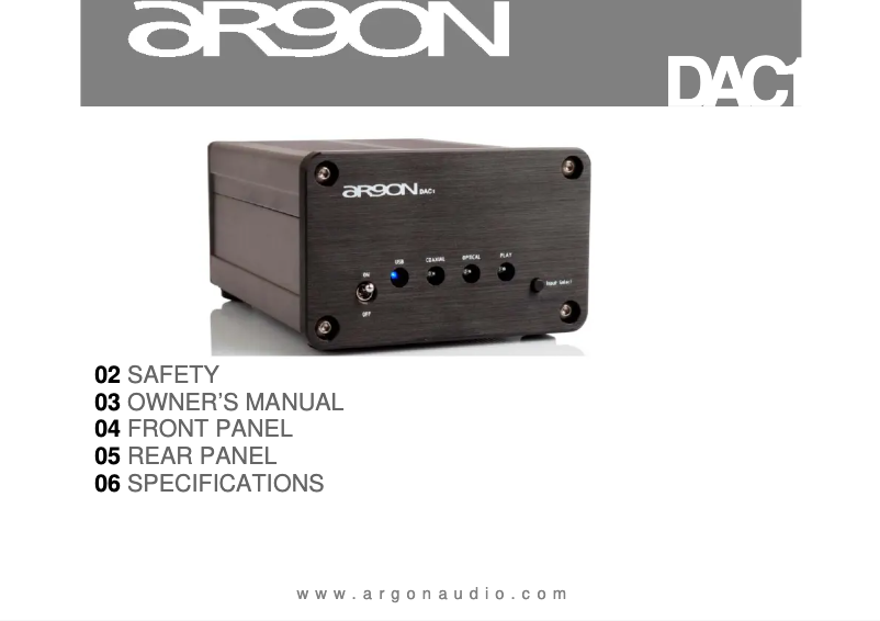 Página 1 del manual Manual de usuario Argon INet6 plus