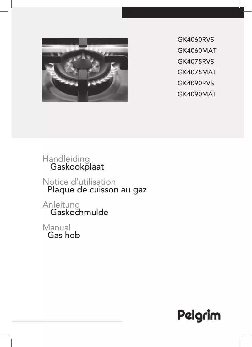 Página 1 del manual Manual de usuario Pelgrim GK4075MAT