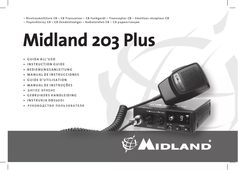 Page n°1 - Manuel utilisateur Midland 203 Plus
