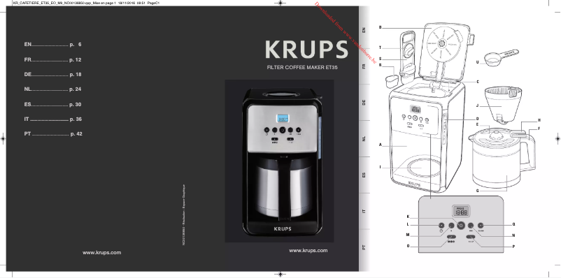 Image de la première page du manuel de l'appareil ET3520