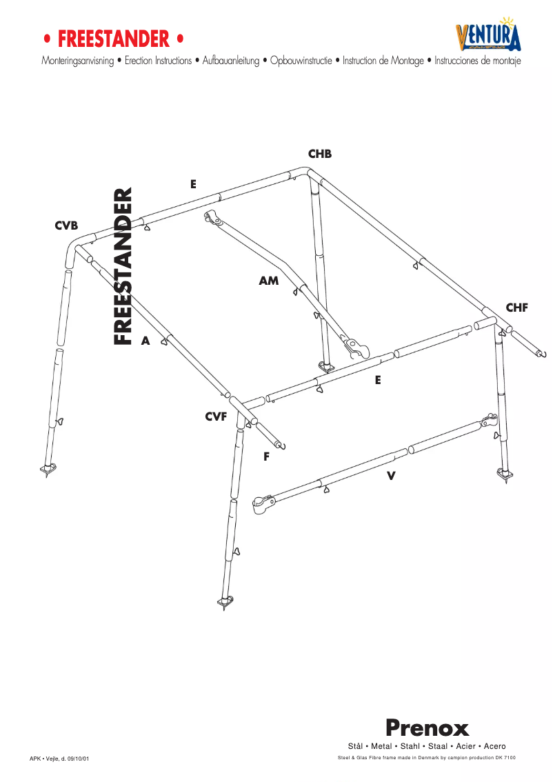 Page 1 de la notice Manuel utilisateur Isabella Ventura Freestander