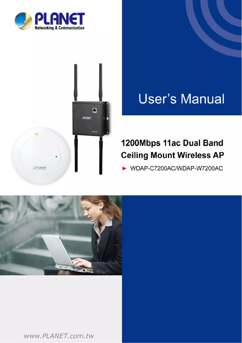 Image de la première page du manuel de l'appareil WDAP-W7200AC