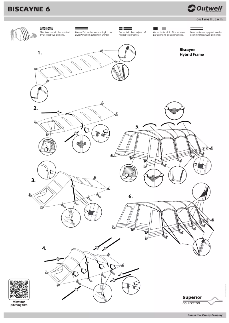 Página 1 del manual Manual de usuario Outwell Superior Biscayne 6