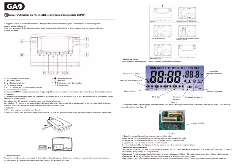 Page n°1 - Manuel utilisateur GAO EMP911