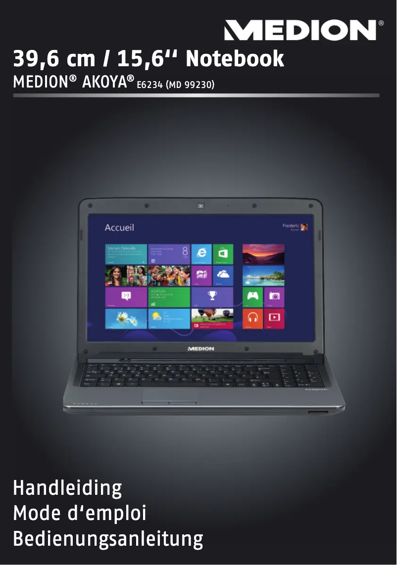 Página 1 del manual Manual de usuario Medion Akoya E6234 MD 99230