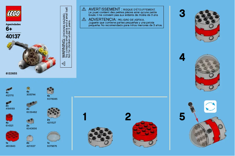 Page n°1 - Manuel utilisateur Lego Submarine 40137