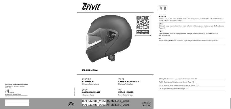 Page 1 de la notice Manuel utilisateur Crivit IAN 344580