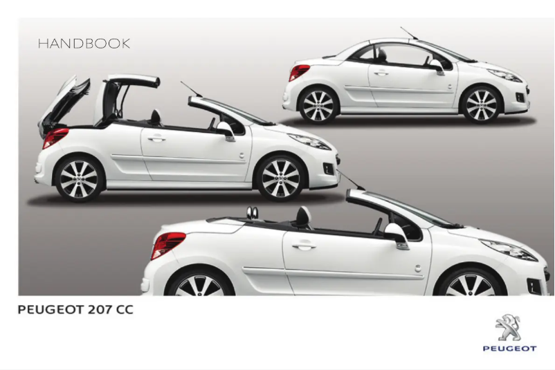 Page 1 de la notice Manuel utilisateur Peugeot 207 (2014)