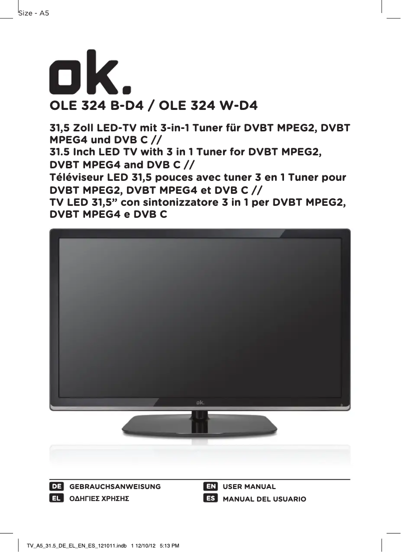 Página 1 del manual Manual de usuario OK OLE 324 W-D4